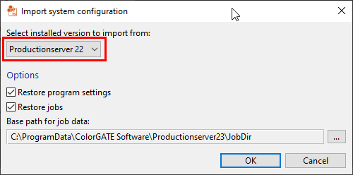 Import system configuration_select_Software-1