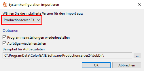 Systemkonfiguration importieren-1