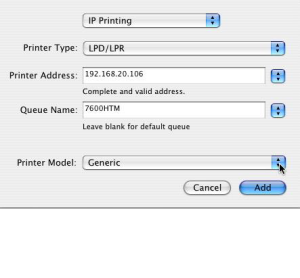 Setting up a ColorGATE Virtual Printer (Mac OS X)